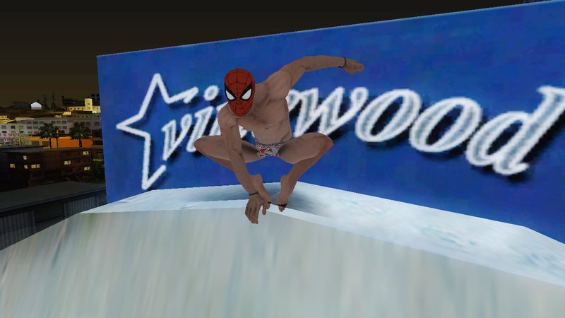 GTA San Andreas Spider-Man Undies - Marvel Spider-Man PS4 Mod