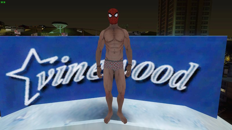 GTA San Andreas Spider-Man Undies - Marvel Spider-Man PS4 Mod