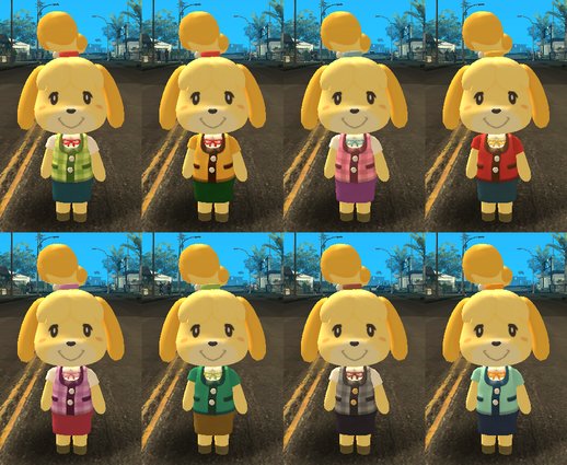 Super Smash Bros Ultimate - Isabelle (+ it's costumes)
