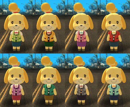 Super Smash Bros Ultimate - Isabelle (+ it's costumes)