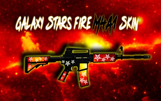 Galaxy Stars Fire M4A1 Skin