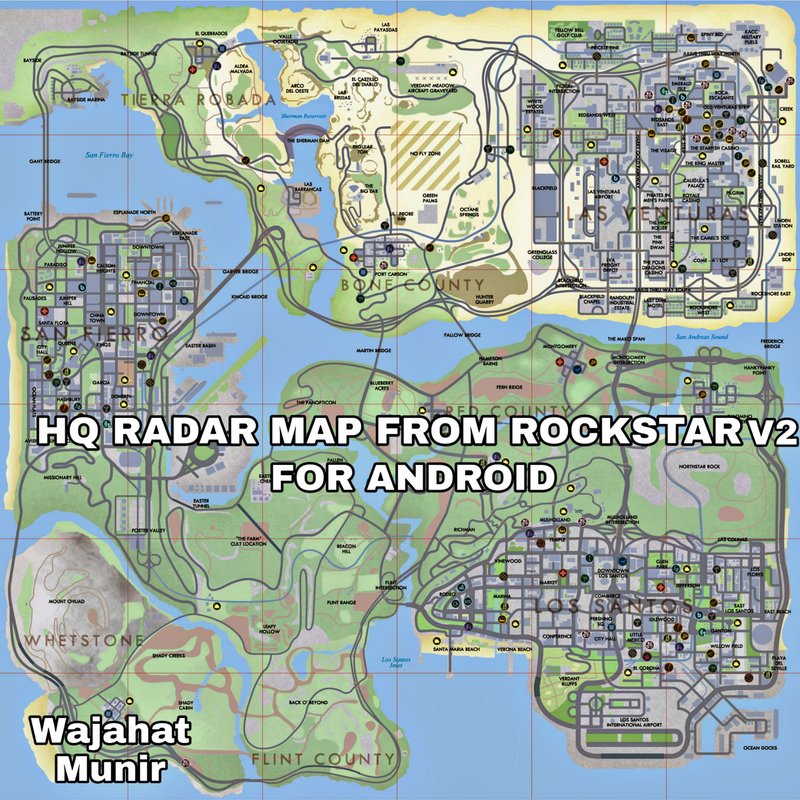 GTA 5 Map HQ | Postcard