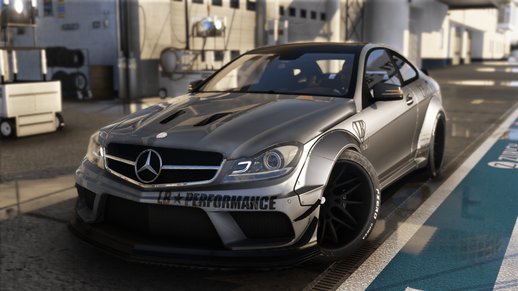 Mercedes-Benz C63 Black Series LibertyWalk 2014 [Add-On | Dirtmap | Template]