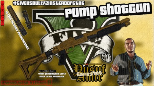 GTA V Shrewsbury Pump Shotgun Yusuf Amir Luxury Finish Tint [GTAinside.com Release]