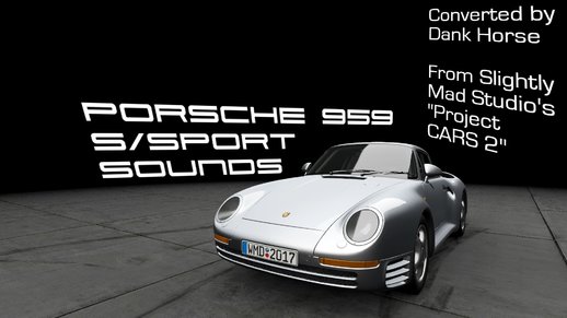 [Project CARS 2] Porsche 959 S Sounds