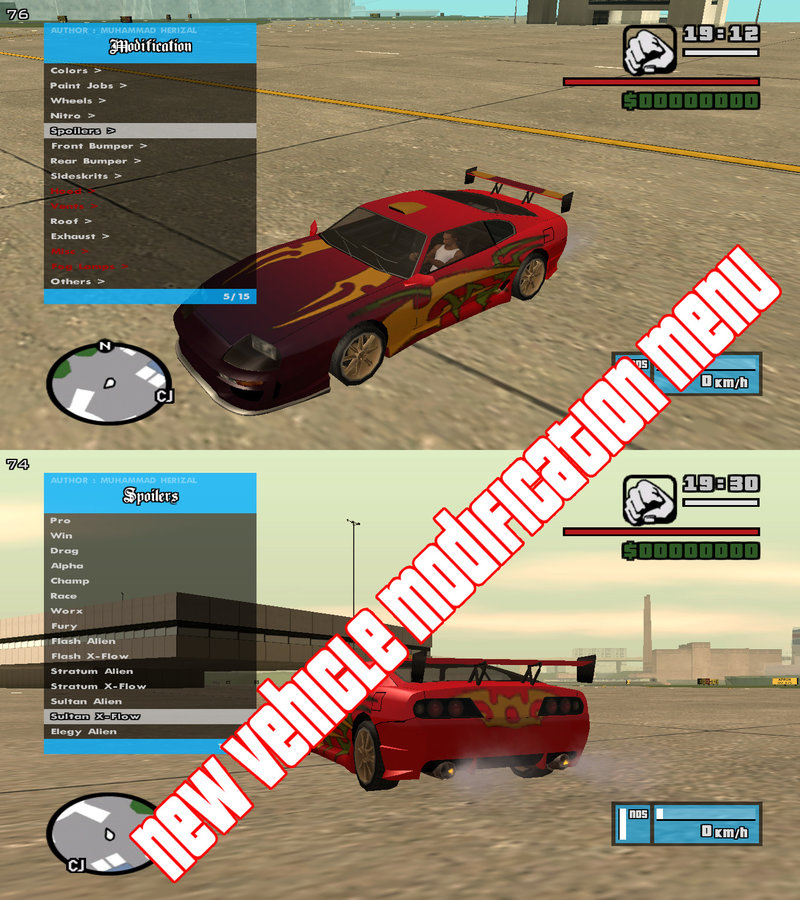 Gta San Andreas Rzl Trainer V3 1 2 Cheat Menu Mod Gtainside Com