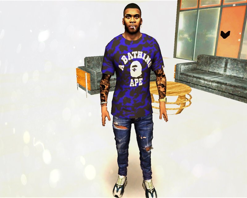 GTA San Andreas Pack Bape Clothes for Franklin Mod - GTAinside.com