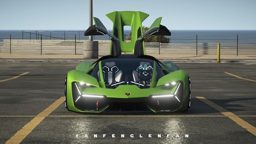 2018 Lamborghini Terzo Millennio Concept Car [Add-On l Manual Spoiler]