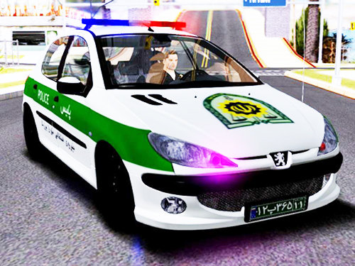 Peugeot 206 Iranian Police 