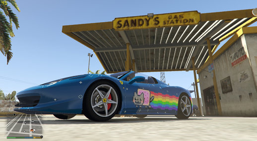 Ferrari 458 Spyder Deadmau5 Purrari livery