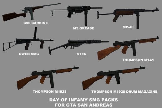 Day of Infamy - SMGs Pack