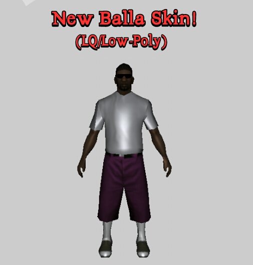New Ballas1 Skin! (Low-Poly/LQ)
