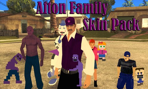 FNAF Afton Family Skin Pack