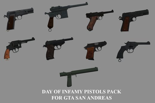 Day of Infamy - Pistols Pack