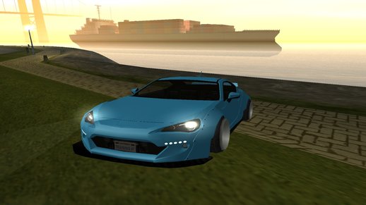 Toyota GT86 Rocket bunny Low poly