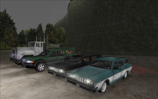 GTA LCS Cars in GTA 3 Style