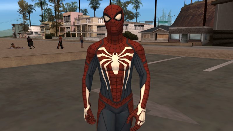 GTA San Andreas Spider-Man (PS4) Advanced Suit Mod 