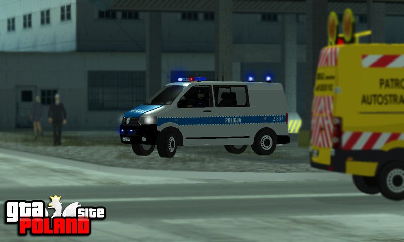 GTA San Andreas Volkswagen Transporter T6 Policja KSP