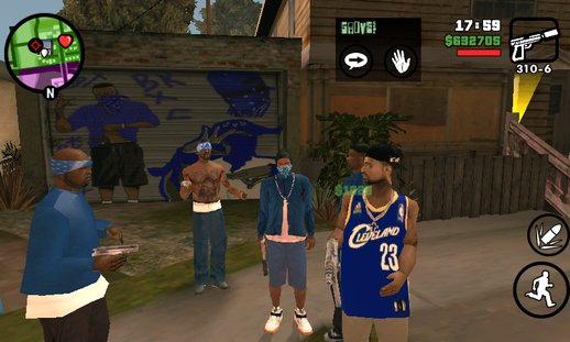 GTA San Andreas Crips And Bloods Android Mod Pack Mod - GTAinside.com
