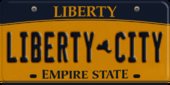 License Plate Liberty City 1986, 2001, 2010