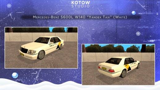 Mercedes-Benz S600L W140 Yandex Taxi (White)