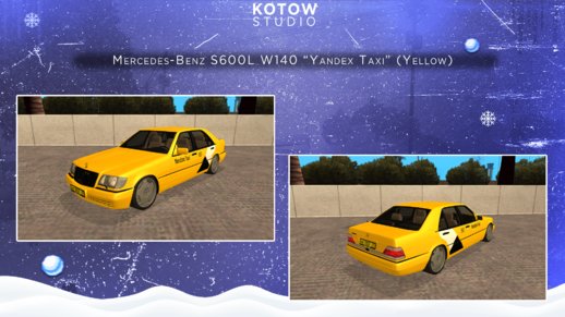 Mercedes-Benz S600L W140 Yandex Taxi (Yellow)