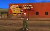 Mural Bart Simpson Grand Thert Auto The Simpsons GTA SA