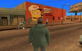 Mural Bart Simpson Grand Thert Auto The Simpsons GTA SA