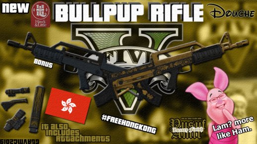GTA V Hawk & Little Bullpup Rifle Yusuf Amir Luxury Finish Tint [New GTAinside.com Release]