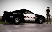 Ford Mustang Boss 302 2013 Police + Skin Police Girl