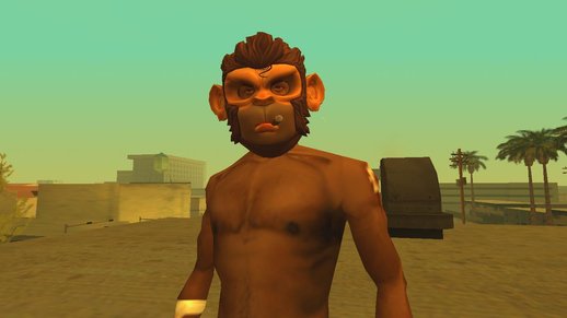 GTA V Space Monkey Mask For CJ
