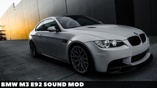 BMW M3 E92 Sound mod