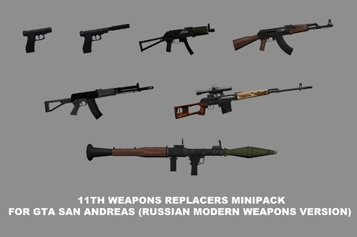 11th Weapons Replacers Minipack (Russian Modern Weapons Edition)