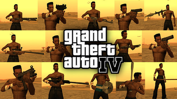 Armas do GTA IV para GTA San Andreas