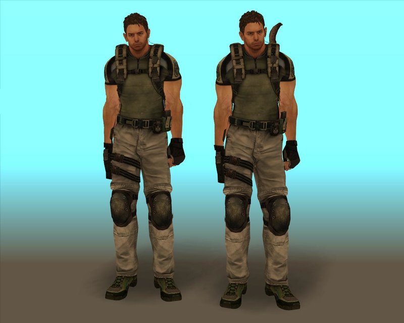 Chris Redfield from Resident Evil 5.