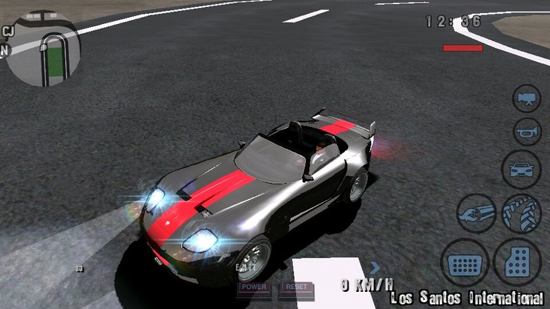 GTA : SA/Graphic mod and super car in android/By@V£ 