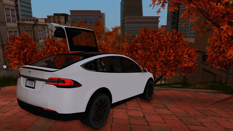GTA San Andreas 2016 Tesla Model X Lowpoly Mod GTAinside