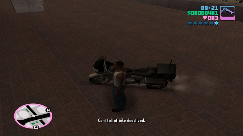 Can Not Fall Off The Bike for GTA San Andreas