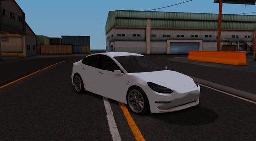 2017 Tesla Model 3 Lowpoly