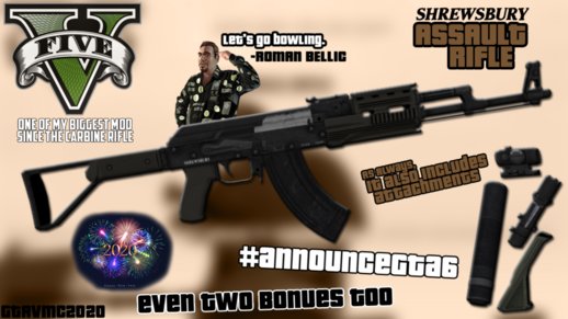 GTA V Shrewsbury Assault Rifle [GTAinside.com Release]