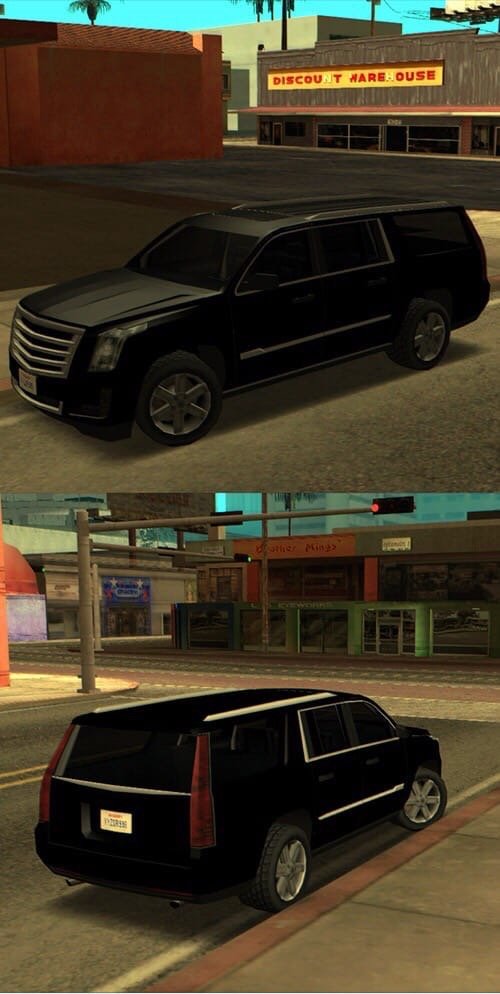 Cadillac Escalade 2016 low poly