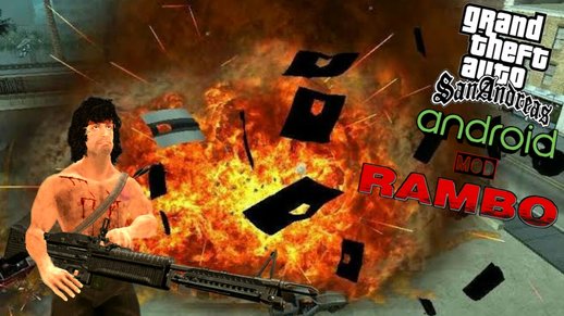 Skin Rambo with Weapon For San Android