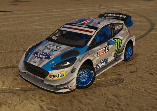 Ford Fiesta ST WRC (Hoonigan) '17 [ADD-ON | LODs | Template | Liveries | AO mapping]