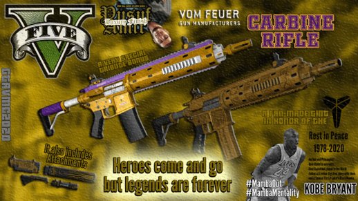GTA V Vom Feuer Carbine Rifle Yusuf Amir Luxury Finish [GTAinside.com Release]