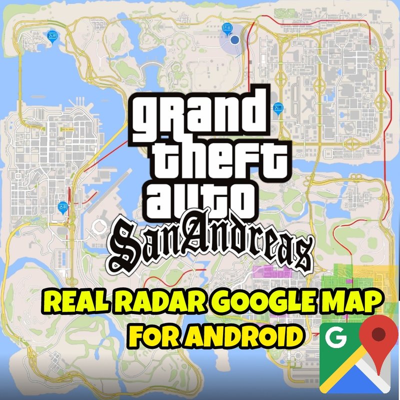 Mapa de GTA V em forma de Google Maps