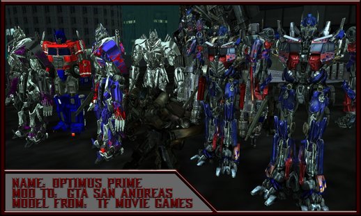 Optimus Prime Skin pack (V2.0)