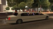 Limousine Lincoln Town Car Lowpoly