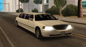 Limousine Lincoln Town Car Lowpoly