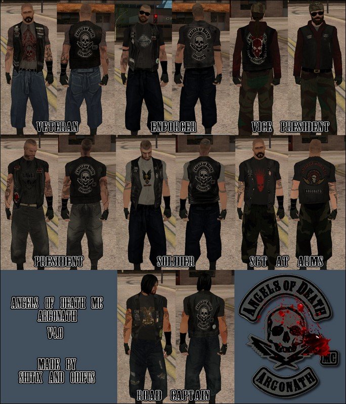 Angels of Death MC - Retro Patch : r/GTAOnlineBikers