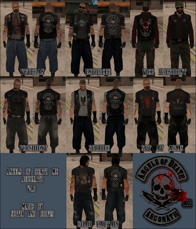 GTA San Andreas Angels of Death MC 4.0 Mod - GTAinside.com.